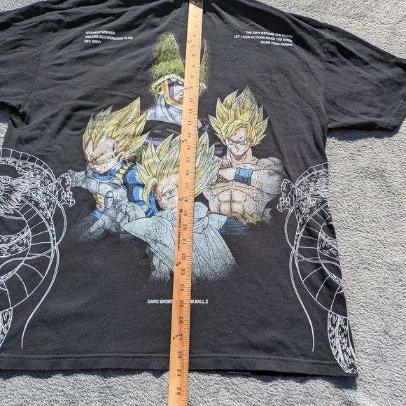 Darc Sport Dragon Ball Z Anime Graphic Black T-Shirt - Picture 4 of 11